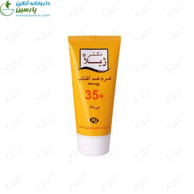 کرم ضد آفتاب دکتر ژیلا spf 35 بی رنگ مناسب پوست های خشک 50 گرم